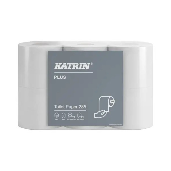 Toiletpapir Katrin 3-lag 285 ark 64 rl