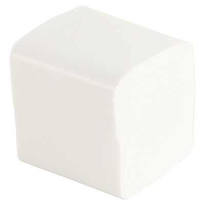 Toiletpapir i ark, Bulkysoft, 2-lags, 21x9,6cm, hvid, nyfibe