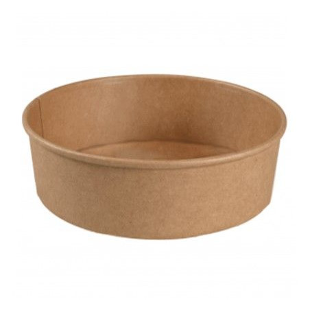 Skål, Gastro, 5,1 cm, Ø18,7cm, 900ml, brun, pap/PE, 30 oz