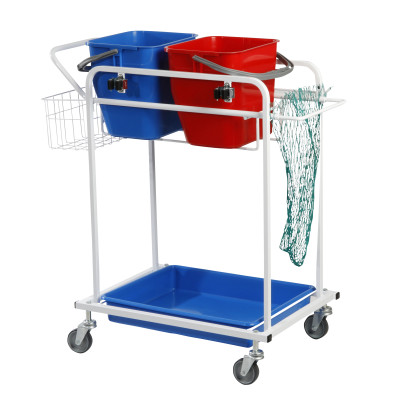 Rengøringsvogn 2 spand komplet