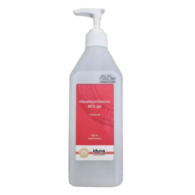 Hnddesinfektion Gel 85% ethanol 600 ml, flaske med pumpe