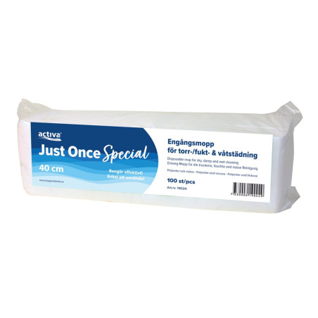 JustOnce Engangsmoppe SPECIAL 20x60 cm 100 stk