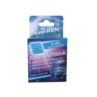 Toilet Duftblok Gel 6 stk. kvikREN®