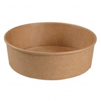 Skål, Gastro, 5,1 cm, Ø18,7cm, 900ml, brun, pap/PE, 30 oz