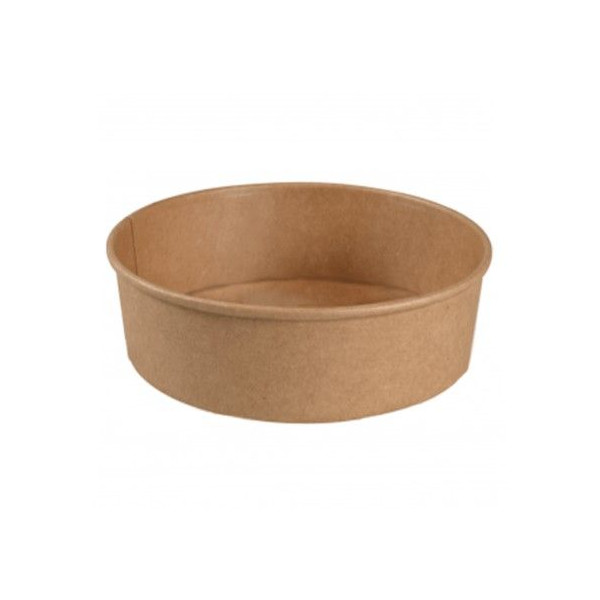 Skål, Gastro, 5,1 cm, Ø18,7cm, 900ml, brun, pap/PE, 30 oz