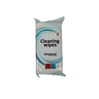 Cleaning wipes rengøringsklude engangs 40 stk. 20x30 cm