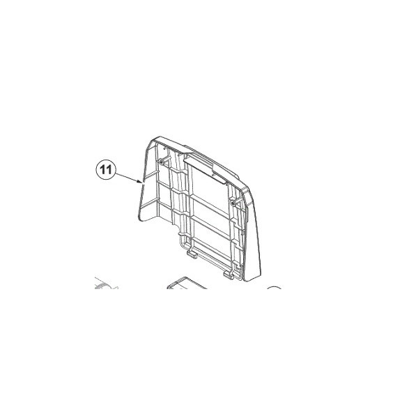 Nilfisk Cover Rear Grey Kit SC 250