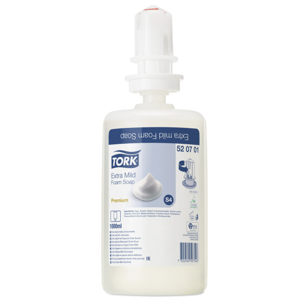 Tork Extra Mild Skumsæbe S4 1 ltr
