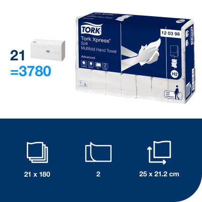 Tork Xpress® Soft Multifold håndklædeark