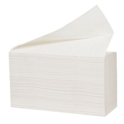 GO clean Håndklædeark Z-Fold 2 lags Hvid, 3210 stk