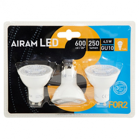 LED Airam PAR16 4,5w Gu10 250lm