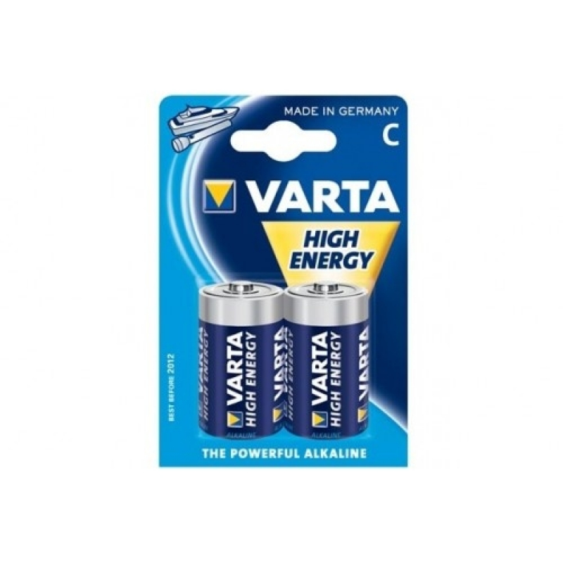 Batteri  Varta Alkaline C LR14 1,5 volt  2 stk