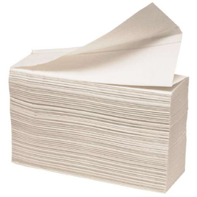 Håndklædeark hvid, z-foldet 2lag 4000 stk C-X-P