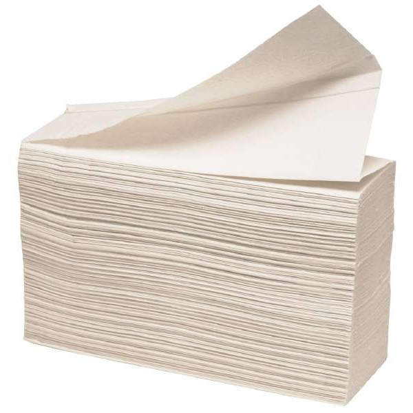 Håndklædeark hvid, z-foldet 2lag 4000 stk C-X-P