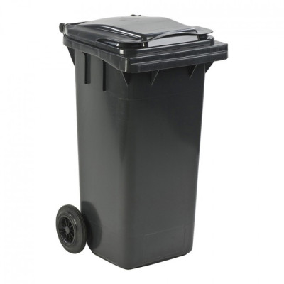 Affaldscontainer, Mini, Grå, UV-resistent, 120 l