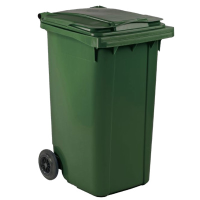 Affaldscontainer, Mini, Grøn, UV-resistent, 120 l