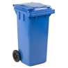 Affaldscontainer, Mini, Blå, UV-resistent, 120 l