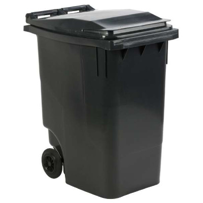 Affaldscontainer 360l, grå, UV-resistent, tungt affald udend