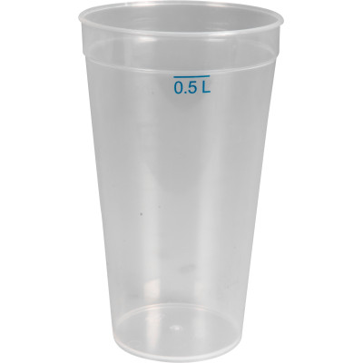 Flergangsdrikkeglas, Gastro, 15 cm, Ø8,7 cm,50/60cl, klar PP