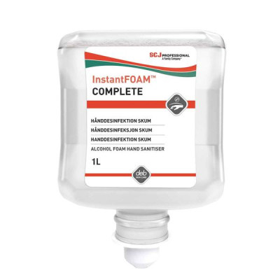 Se DEB Hånddesinfektion InstantFOAM COMPLETE 1 ltr-Refill 6 stk hos CleanXpert