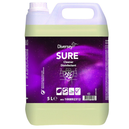 SURE Cleaner Disinfectant 2x5L - Koncentreret rengørings- og